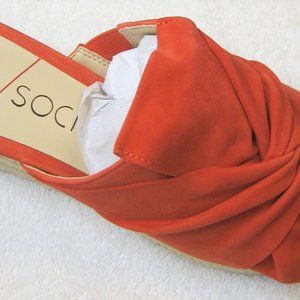 Kid Suede Wedge Sandals Sole Society, size 8.5